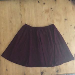 Faux Suede Mini Skirt